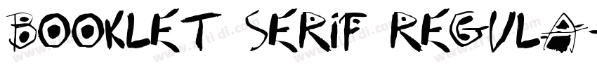 Booklet Serif Regula字体转换